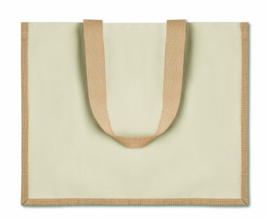 Logo trade corporate gifts picture of: Jute and canvas shopping bag